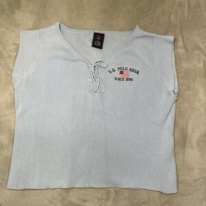 U.S. Polo Assn. Light Gray Women's Tank Top